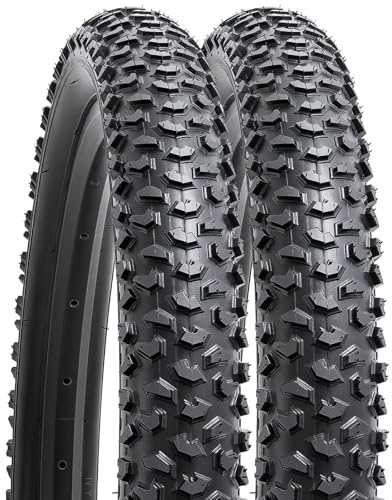 YUNSCM 2 neumáticos de bicicleta de montaña de 24 pulgadas de 24 x 2.125/57-507 compatibles con neumáticos de bicicleta de 24 x 2.0 24 x 2.10 24 x 2.125 24 x 2.15 (Y-1117)