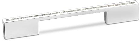 Möbelgriff SIRIUS BA 160 mm Chrom poliert Designgriff Küchengriff Schubladengriff von SCHÜCO ALU COMPETENCE