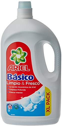 Ariel Detergente Líquido, Blanco, 3.85 l (Paquete de 1)