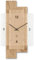 Natuhr Wanduhr Holz Eichwald Modern geräuscharm Eiche U.T.S. Uhrwerk (Eiche unbehandelt, Quarz)