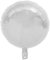 Runde Folienballons - 45 cm Deko für Hochzeit Party Geburtstag JGA Babyparty Kindergeburtstag Luftballon Partydeko Helium Ballon fliegen xl groß wiederverwendbar Metallic Happy Birthday - Weiß