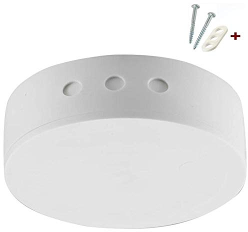 Verteilerdose Baldachin, weiss, mit Schraubdeckel und Montageset