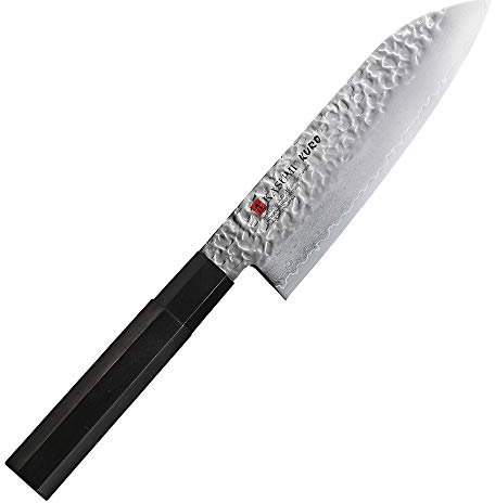 Kasumi KURO Veritable Couteau Japonais Santoku 16,5 cm