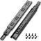 AOLISHENG 550mm guide per cassetti estensione totale guide cassetto binari scorrevoli capacità di carico 45 kg, 1 paio (2 pezzi) nero