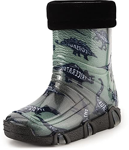 Ladeheid Kinder Mädchen Jungen Gummistiefel Gefüttert Swk2021 (Muster-50, 29/30 EU)