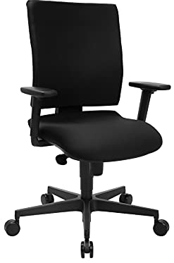 Topstar Drehstuhl Syncro CLEAN mit antibakteriellem Stoffbezug schwarz inkl. höhenverstellbare Armlehnen