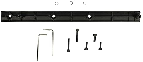vhbw Batteriehalter kompatibel mit Segway Ninebot ES4 E-Roller, E-Scooter - Halterung mit Schrauben, Aluminiumlegierung, Schwarz, Silber