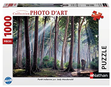 Puzzles Nathan 4005556872930 1000 Teile-Indianerwald Jody Macdonald Puzzle für Erwachsene