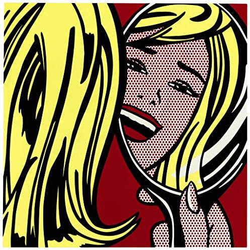 Poster Girl In Mirror 1984 / By Roy Lichtenstein / Pop Art / Comics