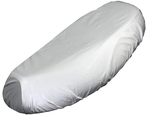 Wasserdicht Motorrad Sitzbankbezug,Universal Oxford Stoff Motorrad Sitzbezüge Sitzabdeckung Staubkissenbezug Motorrad Kissen Sitzbezug Sitzschutz für Die Meisten Motorrad-Rollerabdeckungen,Silber XXL