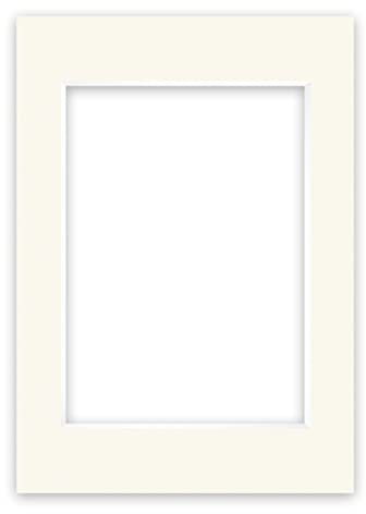 nielsen Conservation Passepartout Karton 1,5 mm | Außenformat 42x59,4 cm (DIN A2) für Bildformat 29,7x42 cm (DIN A3) | Elfenbeinweiß (creme weiß) | glatte Oberfläche