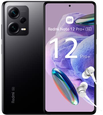 Xiaomi Redmi Note 12 Pro+ 5G Smartphone, 8+256GB, FHD+ Flow AMOLED DotDisplay, 120W Hyper Charging, Dual SIM, Midnight Black (UK Version 2 Year Warranty)