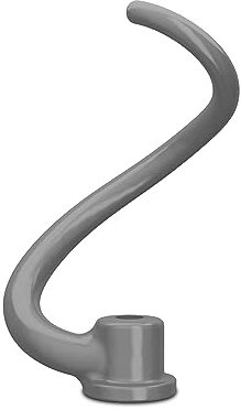 KitchenAid Spiral Dough Hook for Select Bowl-Lift Stand Mixers, KSMBLSD Coated, Aluminum, Silver