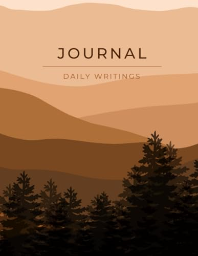 Daily Journal Planner Brown Notebook Pages With Lines