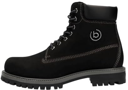 bugatti Herren Schnürstiefel, Männer Stiefel,Boots,Winterstiefel,Winterschuhe,uebergangsstiefel,uebergangsschuhe,schwarz (1010),42 EU / 7.5 UK