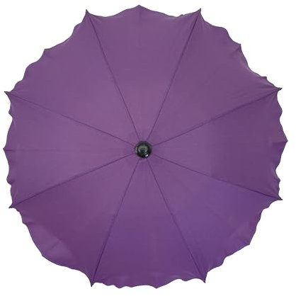 Universal Sonnenschirm Regenschirm für Kinderwagen und Sport Buggy, Babywagen Schirm mit Universal Halterung, UV-Schutz50+ Sonnensegel Sonnenschutz (Violett)