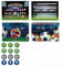 Tuofang 12 x Fussball Einladungskarten Kindergeburtstag, Fussball Design 2024, Fußball Einladungskarten Jungen, Geburtstag Einladungskarten Fussball
