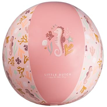 Little Dutch 2012383 aufblasbarer Strandball - Ocean Dreams rosa