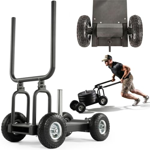 aerobis® Hybrid-Widerstandsschlitten | Weight Sled Push-Pull | Gewichtsschlitten & Zugschlitten | Schlitten-Workout | multifunktionaler Widerstandstrainer mit hohem Widerstand auf Rädern