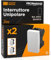 Interruttore Unipolare di Corrente 16A 250V Compatibile con BTicino Matix a Incasso da Muro Frutti Elettrici Colore Bianco - Confezione da 2