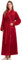 LOCIIXAT Vestaglia da donna in morbido e caldo pile felpato lungo per donne, Colore: rosso., 14-18
