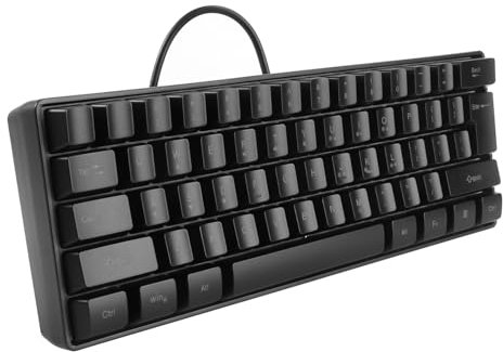 Vaguelly Teclado De RGB Retroiluminado con Cable De Teclas para Oficina y Gaming Teclado Compacto para PC