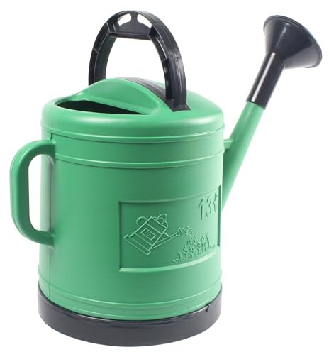 Arrosoir 13 l, avec criblage, fabriqué en Plastique résistant, idéal pour l'arrosage dans Les Jardins ou Les Cours. Facile à Utiliser et à Transporter