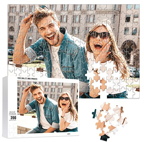 Personalisiertes Foto Puzzle – 200/300/500/1000 Teile für Familie, Hochzeiten, Abschlussfeiern, Haustiere – Personalisierte Puzzle -Geschenke