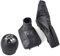 HEJIGOOD Juego de 3 fundas para palanca de cambios de Opel Astra G 1998-2009, piel sintética, color negro