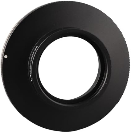Alomejor Camera Lens Mount Adapter Silky Connection Strong Compatibility for M42 Screw SLR Lens to Fuji G Mount GFX Camera, for Hobbyist Photographers, Aluminum Alloy/Black/1 Pack