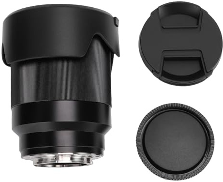 Zunate Objectif Portrait à Monture E pour A7III A7RIII A7SII A7II A6500, Objectif D'appareil Photo Plein Format Autofocus à Grande Ouverture 85 Mm F1.8, pour Portraits, Photographie de