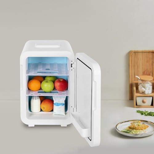 Kanbihao Mini Kühlschrank 20L Heiz-/Kühlfunktion mit Digitalanzeige, Kompakter Getränkekühler & Foodwarmer für Auto, Zuhause, Büro, Reisen, Kosmetik & Medikamente, leise, tragbar