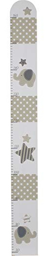 Goki 60738 Messlatte Elefant/Sterne, grau