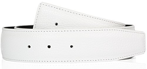 Exklusiver Hochwertiger Herren & Damen Echtleder Wendegürtel in Weiß 31mm Gürtel 95 cm
