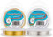 BENECREAT 2 Rolls 26Gauge (0.4mm) Tarnish Resistant Silver/Gold Coil Wire Jewelry Making Copper Wire, 396Feet/120m in Total