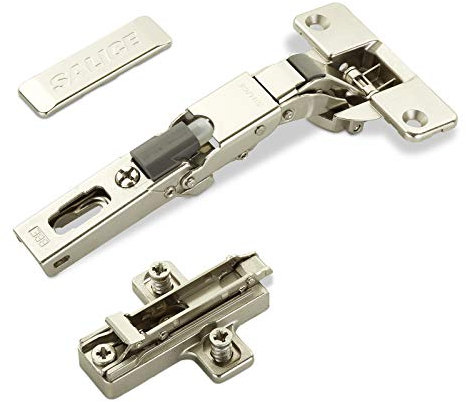 2 x SOTECH cerniere universali Salice con foro a 110° T52 con ammortizzatore per porte arrotondate, in battuta e profilate con altezza piastra trasversale 6 mm