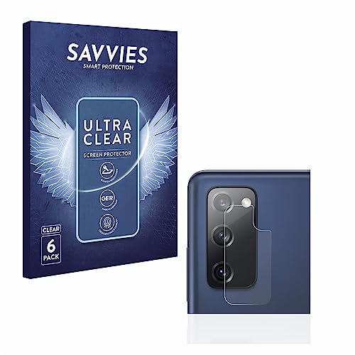 savvies Protector Pantalla para Samsung Galaxy S20 FE / 5G (Cámara) (6 Unidades) Película Ultra Transparente