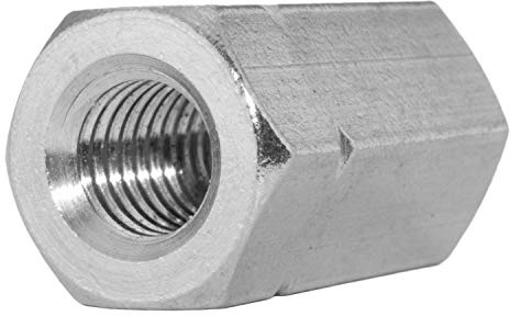 Gewindemuffen Sechskant M8x50 mm aus Edelstahl A2 (50 Stück) | Abstandshalter - Verbindungsmuffen - Distanzmuffen - Sechskantmuffen - Langmuffen von MESAROS®
