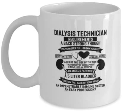Teegarb Letter Blanket Kaffeetasse Lustige Dialyse-Techniker