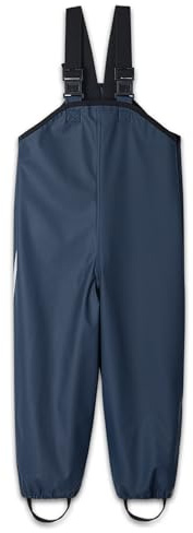 Reima Regenhose Lammikko für Kinder, wasserdichte und Winddichte Hosen für Kleinkinder (Mädchen und Jungen), aus elastischem Material und mit Fußschlaufen Navy 74