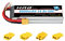 HRB 14.8V 6000mAh 4S 50C-100C RC Lipo Battery with xt60 plug For RC Car truck Boat Drone Helicopter Quadcopter（EC3/Deans/Traxxas/Tamiya)