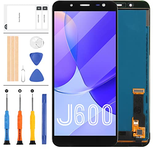 LADYSON Pour Samsung Galaxy J6 2018 J600 Écran de Remplacement SM-J600FN LCD Display J600L J600N J600G/DS J600F Digitizer Écran Tactile Panneau D'affichage Assemblée Pièces de Réparation [Non