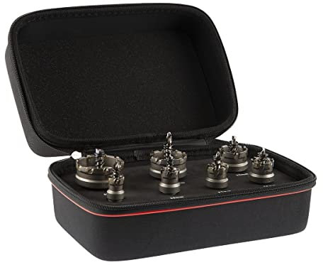 Starrett KSM07001 Kit de scie cloche à pointe en carbure de tungstène avec mandrin et foret pilote – Pour percer l'acier inoxydable et l'alliage d'aluminium