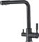 Drei-Wege-Wasserhahn 3 in 1 Armatur Küche Wasserhahn Wasserfilter 1801 (Schwarz)