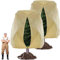 2 Pack Große Pflanzenabdeckungen winterschutz 240x200cm,Frostschutz für Pflanzen im Freien mit Reißverschluss-Kordelzug,Atmungsaktive Pflanzendecke Winter,Wiederverwendbare Überwinterungszelte