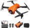 Drohne mit Kamera 4K, Faltbar RC Drohne RC Quadrocopter mit 1080P HD Dual Kamera, FPV Übertragung, 2 Batterien, Gestensteuerung, Höhenhaltung, One Key Start/Landen 3D Flips für Anfänger (Orange)