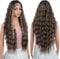 Joedir Perücke Höhepunkte Lang Perücke Lace Fronts 76cm lang gewellte synthetische Perücke 4,5 tiefes Mittelteil HD transparente Spitze für Frauen 130% Dichte Perücken