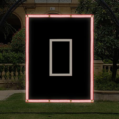 Kapler Schlagkäfig Rücklaufsperre 1,2 x 1,8 m Baseball Softball Vinyl Baseball Backstop mit Strike Zone Fastpitch Batting Cage Target mit Bungees für Batting Hitting Pitching