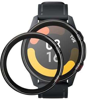 kwmobile Film Protector Compatible con Xiaomi Mi Watch/Mi Watch Color Sport Protector de Pantalla - 2X Protector Reloj Inteligente Antigolpes y antihuellas