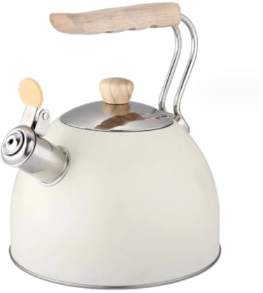 Tetera con Silbato Tetera Silbadora Tetera Con Silbido, Tetera Con Silbido, Teteras Para Estufa, Tetera De Viaje, Tetera De Acero Inoxidable Hervidor de Agua Silbante (Color : A, Size : 2.5L)